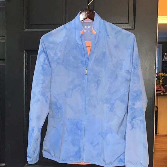 Adidas blue athletic jacket medium - Picture 1 of 6